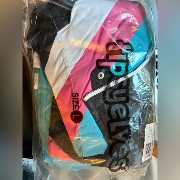 NWT Tipsy Elves Men's Pastel Pro Snow Suit Ski & Snowboard Apparel Large blue - Picture 4 of 5